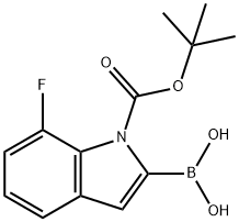 N-(BOC)-7-氟吲哚-2-硼酸