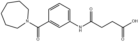 4-[3-(1-azepanylcarbonyl)anilino]-4-oxobutanoic acid