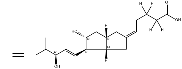 (5E)-5-[(3AS,4R,5R,6AS)-六氢-5-羟基-4-[(1E,3S)-3-羟基-4-甲基-1-辛烯-6-炔-1-基]-2(1H)-并环戊二烯亚基]戊酸-2,2,3,3-D4