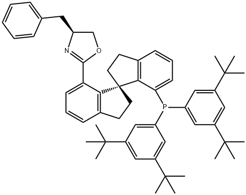 (S) – ( – )-7′-〔4(S) – (芐基)惡唑-2 – 基]-7-二(3,5 – 二 – 叔丁基苯基)膦基-2,2′,3,3′-四氫-1,1螺二氫茚