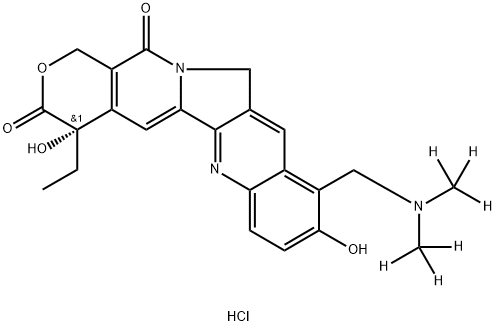 (4S)-10-[[二(三氘甲基)氨基]甲基]-4-乙基-4,9-二羥基-1H-吡喃并[3′,4′:6,7]吲哚嗪并[1,2-B]喹啉-3,14(4H,12H)-二酮鹽酸鹽
