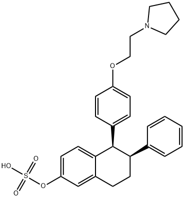 (5R,6S)-5,6,7,8-四氫-6-苯基-5-[4-[2-(1-吡咯烷基)乙氧基]苯基]-2-萘酚硫酸酯