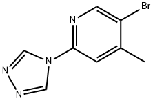 5-bromo-4-methyl-2-(4H-1,2,4-triazol-4-yl)pyridine(SALTDATA: FREE)