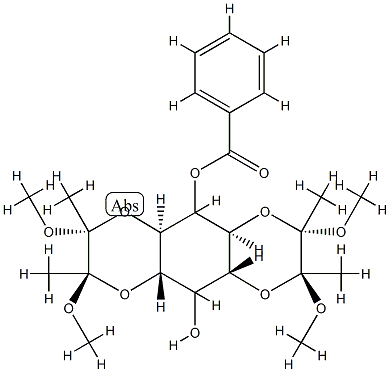 1,6-O-[(1R,2R)-1,2-二甲氧基-1,2-二甲基-1,2-乙二基]-3,4-O-[(1S,2S)-1,2-二甲氧基-1,2-二甲基-1,2-乙二基]-MYO-肌醇 5-苯甲酸酯