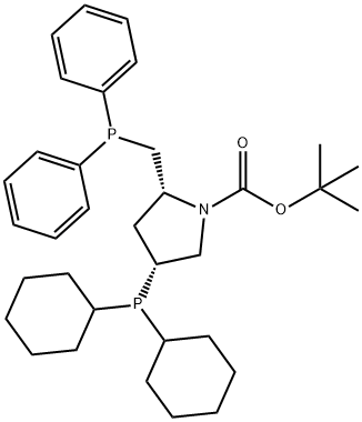 (2R,4R)- (+)-2-(二苯基膦基甲基)-4- (二環(huán)己基膦基)-N-(叔丁氧基羰基)吡咯烷