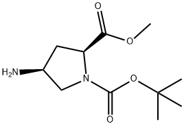 (2S,4S)-1-叔丁基 2-甲基 4-氨基吡咯烷-1,2-二甲酸酯