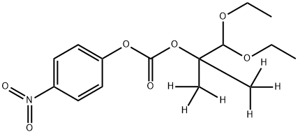 2-(1,1-Diethoxy-2-methyl)propyl 4’-Nitrophenyl Carbonate-d6