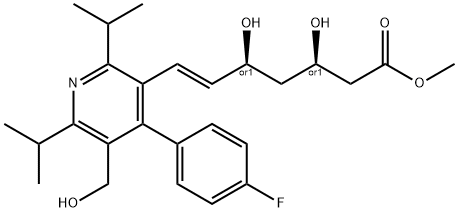 Methyl rel-(E)-7-[2,6-Diisopropyl-4-(4-fluorophenyl)-5-hydroxymethylpyridinyl]-
3,5-dihydroxy-6-heptenoate