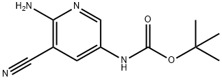 tert-butyl (6-amino-5-cyano-3-pyridinyl)carbamate(SALTDATA: FREE)