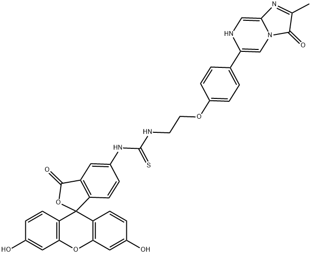 3,7-二氫-6-[4-[2-[N’-(5-熒光素)硫脲基]乙氧基]苯基]-2-甲基咪唑[1.2-A]并吡嗪-3-酮[化學(xué)發(fā)光試劑]