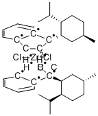 (-)-雙[1-{(1’S,2’S,5’R)-2′-I-丙基-5′-甲基環(huán)己基}茚基]二氯化鋯(IV)