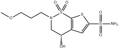 (S)-3,4-二氢-4-羟基-2-(3-甲氧丙基)-2H-噻吩并[3,2-E]-1,2-噻嗪-6-磺酰胺 1,1-二氧化物