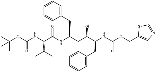 4-Hydroxy-13,13-diMethyl-9-(1-Methylethyl)-8,11-dioxo-3,6-bis(phenylMethyl) 12-Oxa-2,7,10-triazatetradecanoic Acid 5-ThiazolylMethyl Ester