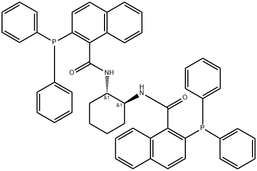 (1S,2S)-(-)-N,N’-双(2-二苯基膦基-1-萘酰基)-1,2-环己二胺