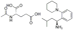 (S)-3-甲基-1-[2-(1-哌啶基)苯基]丁胺.N-乙酰-L-谷氨酸鹽