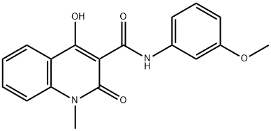 4-HYDROXY-1-METHYL-2-OXO-1,2-DIHYDRO-QUINOLINE-3-CARBOXYLIC ACID (3-METHOXY-PHENYL)-AMIDE