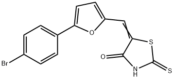 (5Z)-5-{[5-(4-溴苯基)-2-呋喃基]亚甲基}-2-硫代-1,3-噻唑烷-4-酮