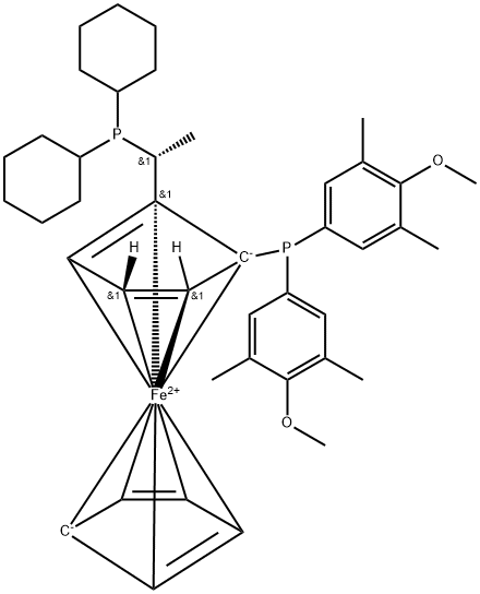 (-)- 1 – ((S)-2 – (3,5二甲基- 4 -甲氧基苯基)膦]双环戊二烯基