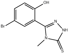 4-溴-2-(4-甲基-5-硫基-4H-1,2,4-三唑-3-基)苯酚