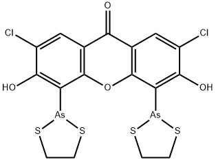 2,7-Dichloro-4,5-bis(1,3,2-dithiarsolan-2-yl)-3,6-dihydroxy-9H-xanthen-9-one