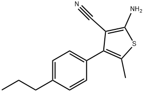 2-氨基-5-甲基-4-(4-丙基苯基)-3-氰基噻吩