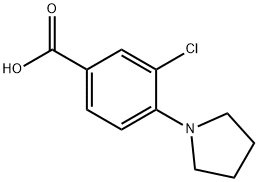 3-氯-4-(1-吡咯烷基)苯甲酸