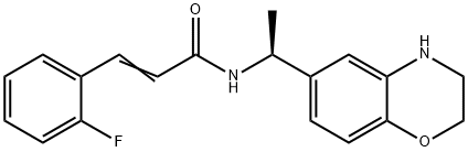 (E)-3-(2-Fluorophenyl)-N-((S)-1-(3,4-dihydro-2H-benzo[1,4]oxazin-6-yl)-ethyl]acrylamide