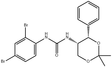 N-(2,4-DIBROMOPHENYL)-N’-[(4S,5S)-2,2-DIMETHYL-4-PHENYL-1,3-DIOXAN-5-YL]-UREA