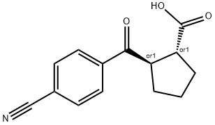 TRANS-2-(4-CYANOBENZOYL)CYCLOPENTANE-1-CARBOXYLIC ACID