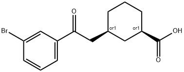 CIS-3-[2-(3-BROMOPHENYL)-2-OXOETHYL]CYCLOHEXANE-1-CARBOXYLIC ACID