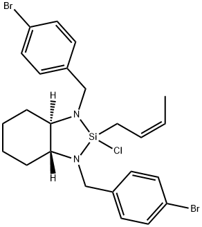 (R,R)-1,3-BIS-(4-BROMOBENZYL)-2-CHLOROOCTAHYDRO-2-(2Z)-CROTYL-1H-1,3,2-BENZODIAZASILOLE