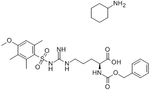 N-苄氧羰基-N’-(4-甲氧基-2,3,6-三甲基苯磺酰基)-L-精氨酸环己胺盐