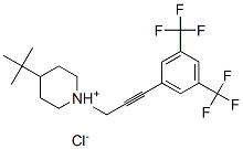 1-[3-[3,5-bis(trifluoromethyl)phenyl]-2-propynyl]-4-(tert-butyl)piperidinium chloride