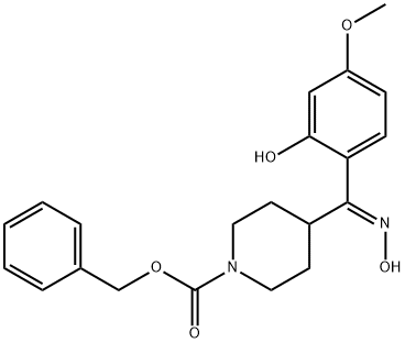 (E)-2-(5-甲氧基)苯酚4-(N-苄氧羰基)哌啶基-甲酮肟