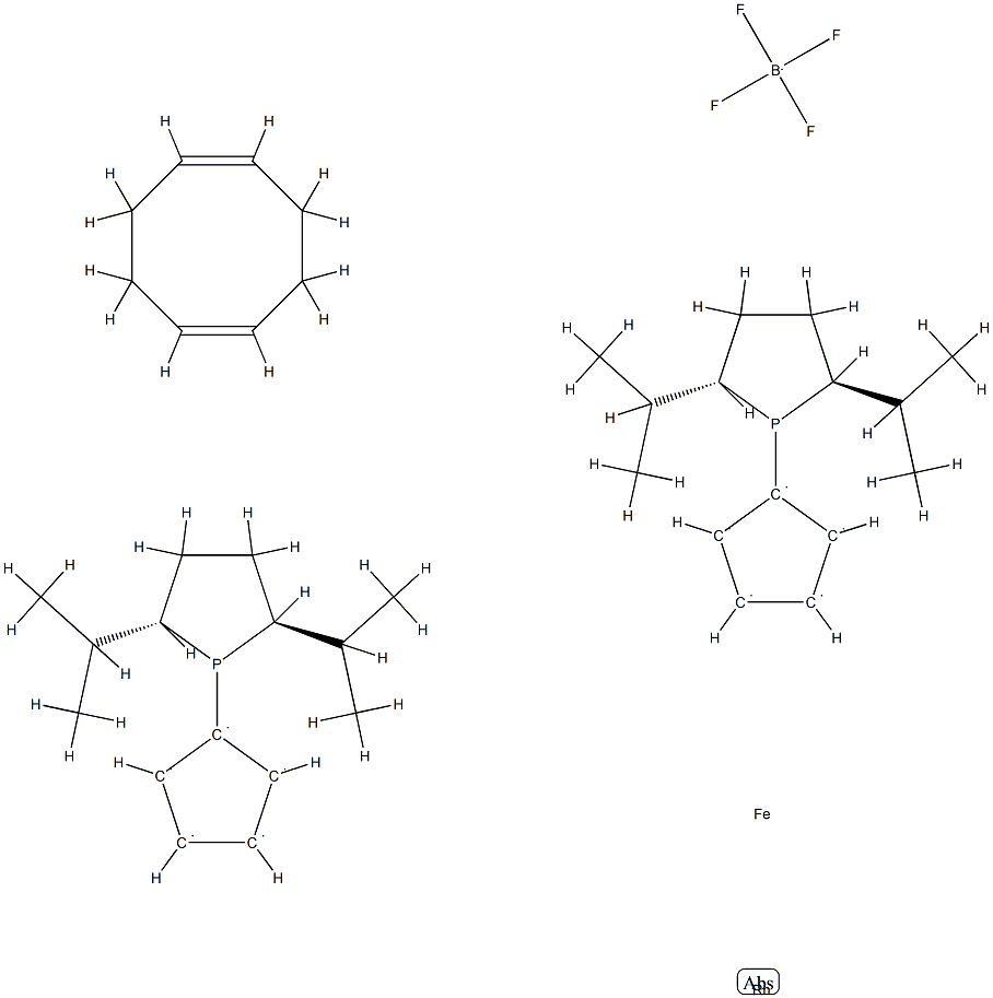 (+)-1,1′-双[(2S,5S)-2,5-二异丙基膦]二茂铁(1,5-环辛二烯)铑(I)四氟硼酸盐