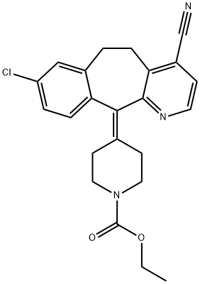 4-(8-Chloro-4-cyano-5,6-dihydro-11H-benzo[5,6]cyclohepta[1,2-b]pyridin-11-ylidene)-1-Piperidinecarboxylic Acid Ethyl Ester