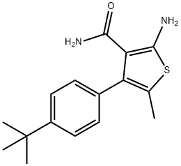 2-氨基-4-(4-叔丁基苯基)-5-甲基-3-噻吩甲酰胺