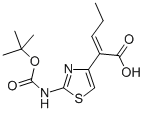 (Z)-2-(2-叔丁氧羰基氨基噻唑-4-基)-2-戊烯酸