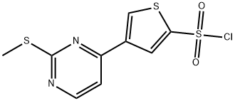 4-(2-methylsulfanylpyrimidin-4-yl)thiophene-2-sulfonyl chloride