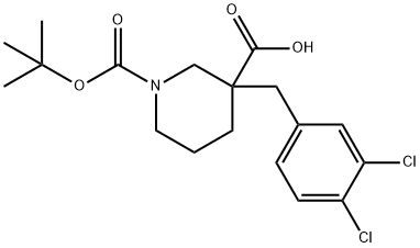 1-(叔丁氧羰基)-3-(3,4-二氯芐基)哌啶-3-羧酸