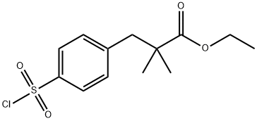 ETHYL 2,2-DIMETHYL-3-(4-CHLOROSULFONYLPHENYL)PROPIONATE