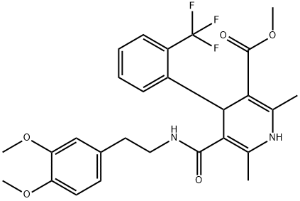 Methyl 1,4-Dihydro-2,6-dimethyl-4-(2trifluoromethyl)phenyl-pyridine-3-carboxylate-5-(3,4-dimethoxyphenyl)ethyl Carboxamide