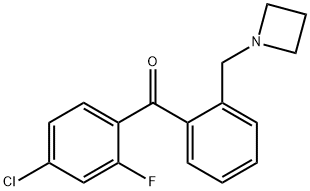 2′-AZETIDINOMETHYL-4-CHLORO-2-FLUOROBENZOPHENONE