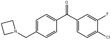 4′-AZETIDINOMETHYL-4-CHLORO-3-FLUOROBENZOPHENONE