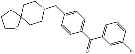 3-BROMO-4′-[8-(1,4-DIOXA-8-AZASPIRO[4.5]DECYL)METHYL]BENZOPHENONE