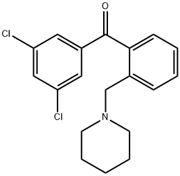 3,5-DICHLORO-2′-PIPERIDINOMETHYL BENZOPHENONE