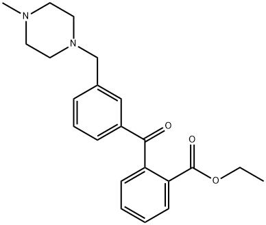 乙基2-{3-[(4-甲基-1-哌嗪基)甲基]苯甲?；鶀苯甲酸酯