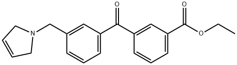 乙基3-[3-(2,5-二氫-1H-吡咯-1-基甲基)苯甲?；鵠苯甲酸酯