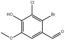 2-溴-3-氯-4-羟基-5-甲氧基苯甲醛