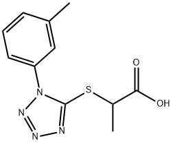 2-([1-(3-METHYLPHENYL)-1H-TETRAZOL-5-YL]THIO)PROPANOIC ACID